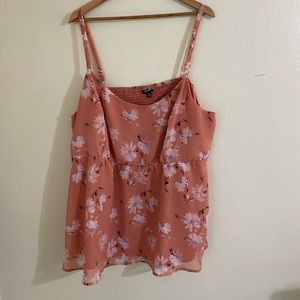 Chiffon Tank Top Pink